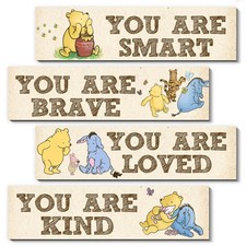 BirtDerr Winnie Room Decor- the Pooh Sign-Wooden 11.8 x 3.1 inches, 3