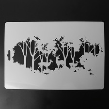 Cake Cookie Stamping Mold Decoration Spray Stencil Hollow Wall Painting Template