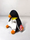 Vintage Ty Beanie Baby Waddle the Penguin 1995 Style 4075 - Retired w/ Heart Tag