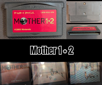 Mother 1 + 2 Japanese Game Boy Advance GBA - Tested & Working