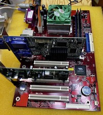 PCChips M811 V3.1 Motherboard WITH AMD Athlon HD Memory Floppy Win XPSP3 TESTED