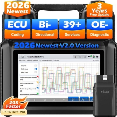 XTOOL D7W Drahtloser OBD2-Scanner ECU-Codierung Schlüsselprogrammierung