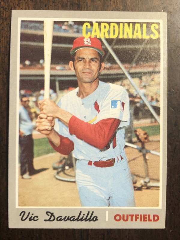 1970 Topps #256 Cardinals Vic Davalillo