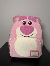 Loungefly Disney Parks Toy Story Lotso Pink Corduroy Mini Backpack Scented New