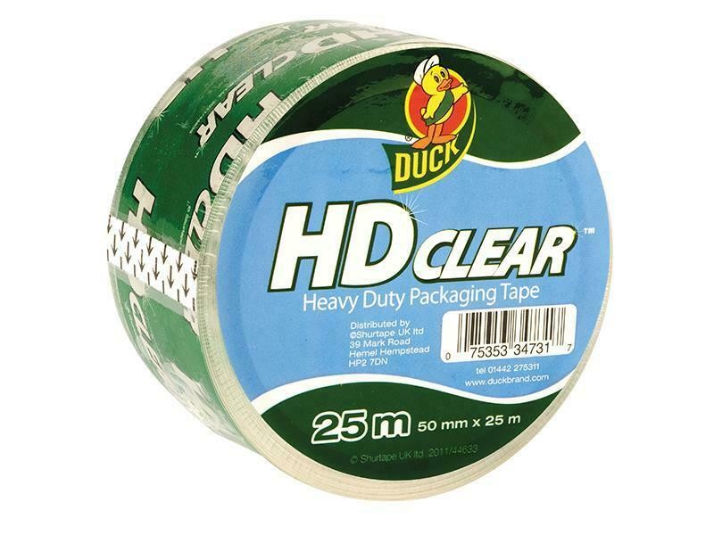 Everbuild Duck Tape Packaging Heavy-Duty 50Mm X 25M Clear SHU222181