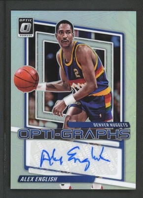 2023-24 ALEX ENGLISH AUTO PANINI DONRUSS OPTIC HOLO OPTI GRAPHS AUTOGRAPHS