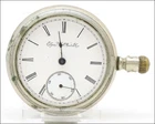 Antique c. 1897 Elgin Grade 169 18s 15j Pocket Watch Fahys No 1 Ore Silver Case