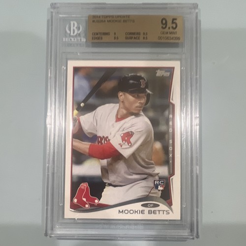Topps 2014 Update Series Mookie Betts Batting RC #US-26 Red Sox BGS 9.5