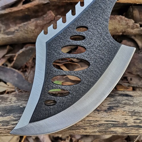 Best tactical survival axe, camping self-defense knife with rope handle - Picture 2 of 11