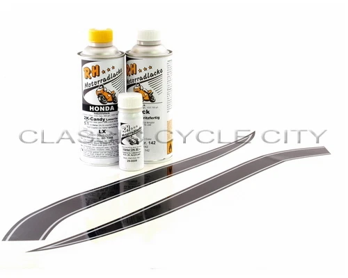Honda CB 750 Four K2 Lacksatz Candy Gold + Tankdekor Zierstreifen Set Paint Kit - Bild 2 von 3