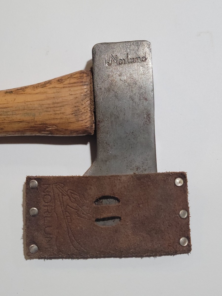 Vintage Norlund Hudson Bay Hatchet w/ Mask Voyager Camping Hiking