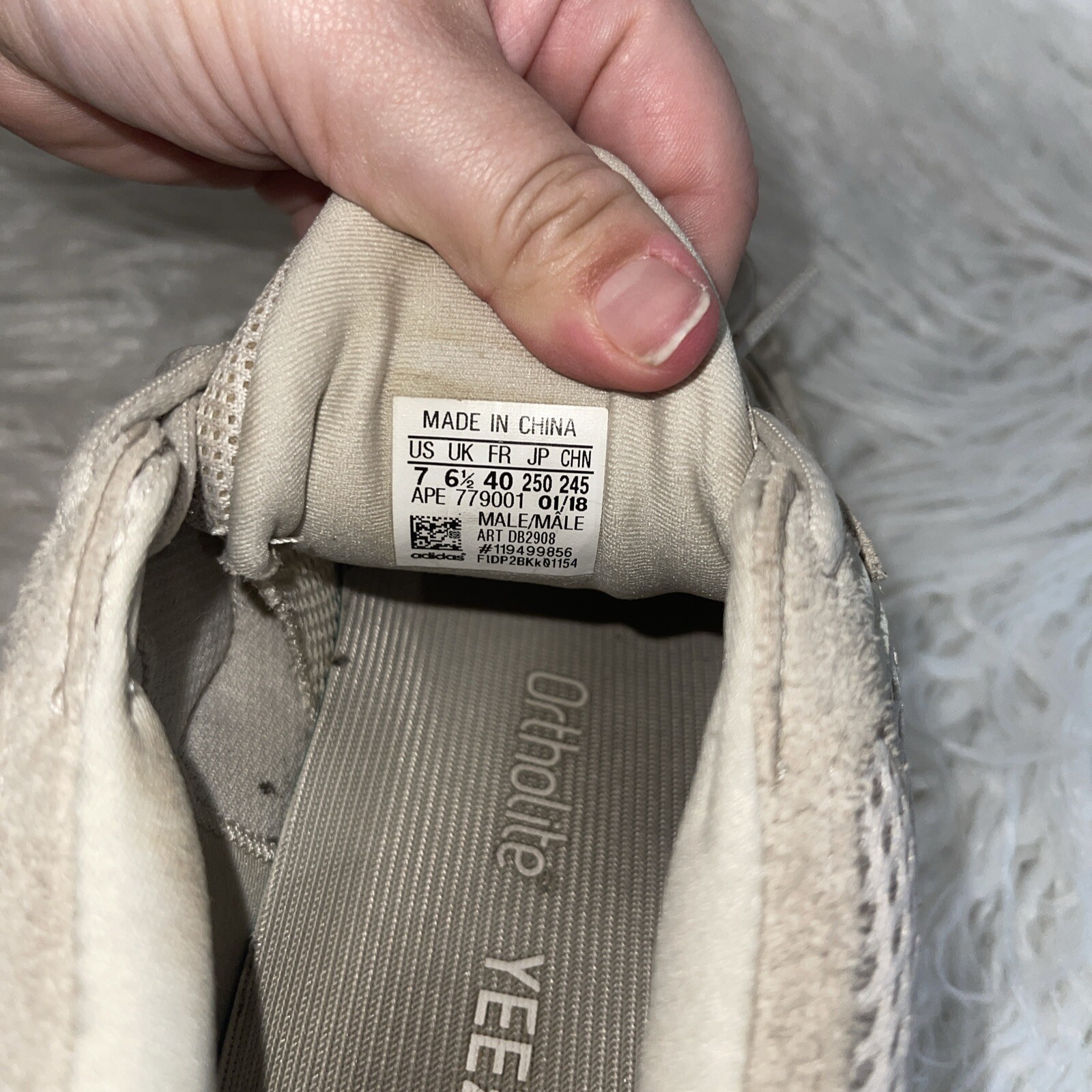 Size 7 Adidas Yeezy Ortholite 500 Blush Kanye West Ye NO BOX thumbnail 15