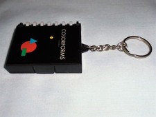 Colorforms Geometric Shapes Booklet Miniature Key Chain Key Ring Basic Fun 1997