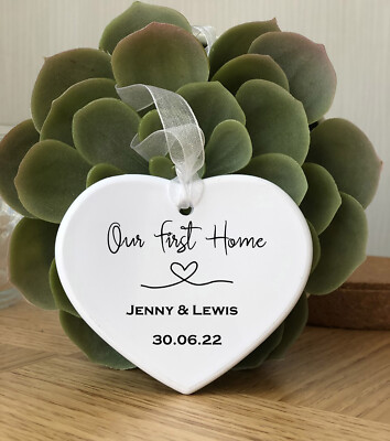 New Home Geschenk personalisierte Kugel Einweihungsgeschenk erstes Haus Ornament