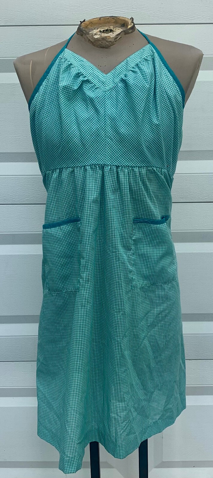 Amy ~ Gorge 1970s Pink Gingham Cotton Prairie Dress