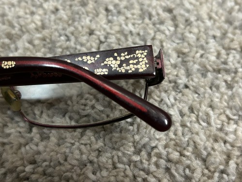 Kate Spade Jemma Eyeglass FRAMES ONLY 135 52 16 0-6 Model 0ER6 Red Gold - Picture 3 of 9