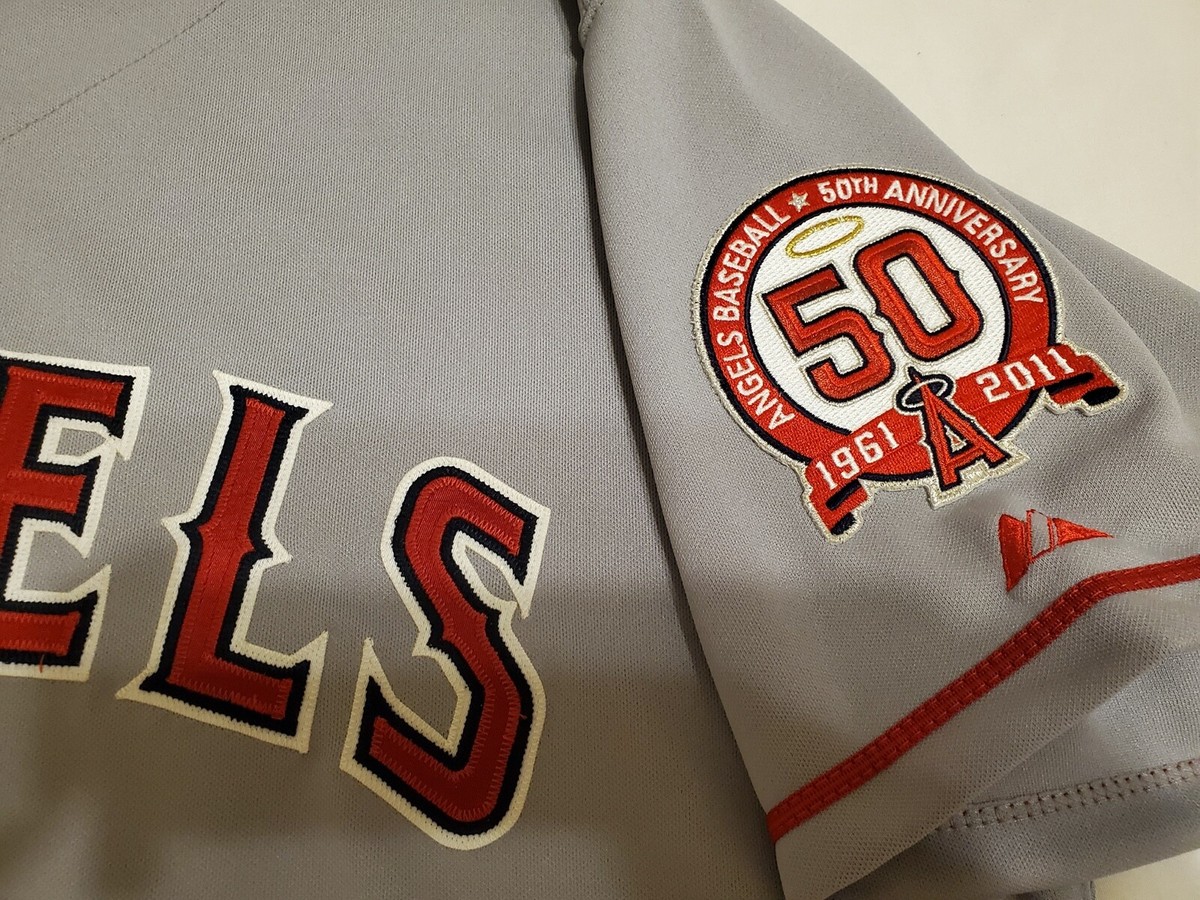 AUTHENTIC MAJESTIC 50 2XL, LOS ANGELES ANGELS 2011 VINTAGE ON