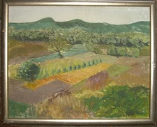 Fields Acres Meadows Mediterranean Landscape Modern Expressionist Oil
