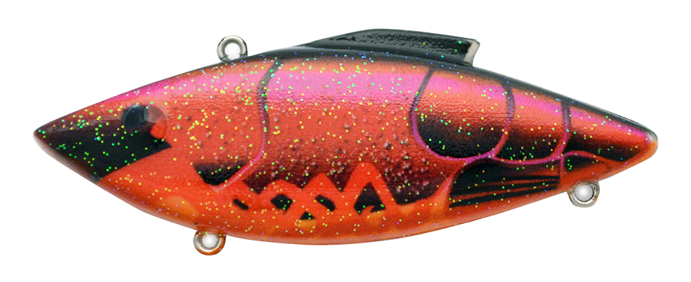 Leurre Rat-L-Trap MT370 1/4oz - Bleeding Shad Chrome Green - Crankbait Sans Bavette