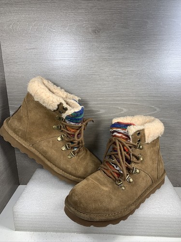 Bearpaw Marie Suede Lace Up Boot Water 