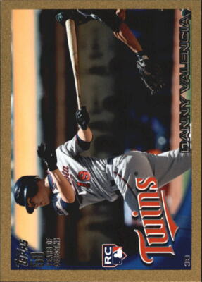 T2500 - 2010 Topps Update Gold #US191 Danny Valencia /2010 Twins NM-MT