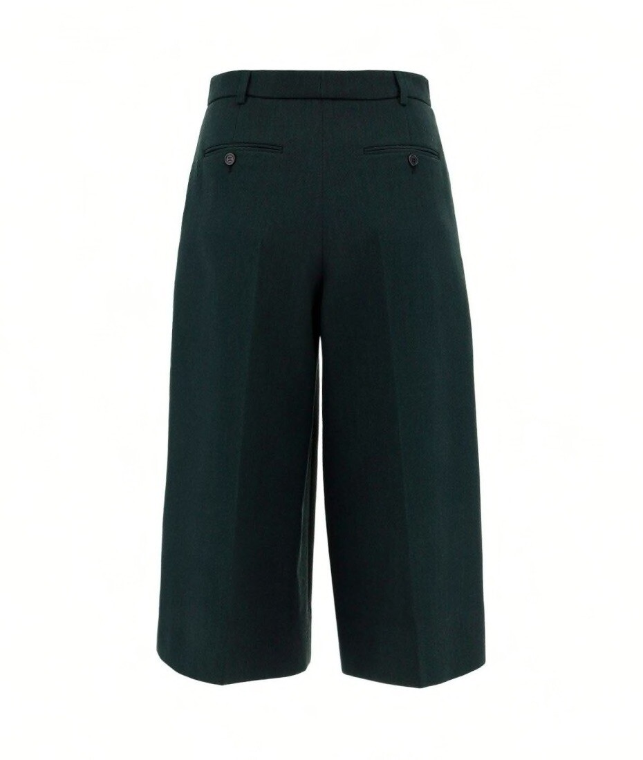 【関税&送料込】Saint Laurent Wide-Leg Trousers In Printed T wide-leg pants in grain de poudre | Saint Laurent | YSL NL