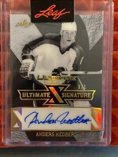 2023 LEAF ULTIMATE SIGNATURE ANDERS HEDBERG 1/1 AUTO