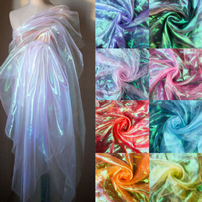 100x150cm fluoreszierender Organza Maulbeerseide Organza Stoff Gaze Hochzeit