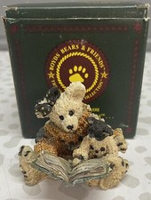 Boyds Brown Bear  Friend Agatha  Shelly Scardy Cat figurine 1994