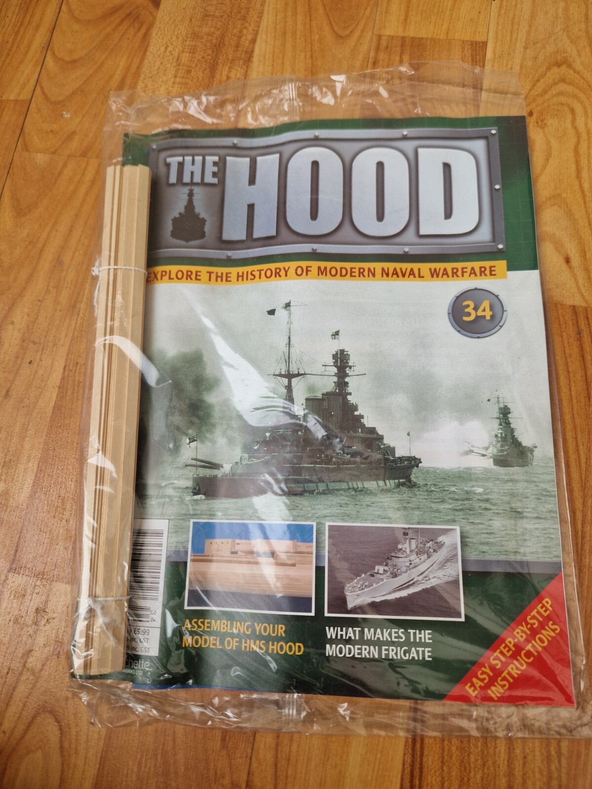 ISSUE 34 HACHETTE BUILD THE HMS HOOD MODEL SHIP 1/200 WW2 BATTLE CRUISER