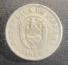 1966  Republic Panama 5 Cestesimos De Balboa Coin  Good Condition — photo 1