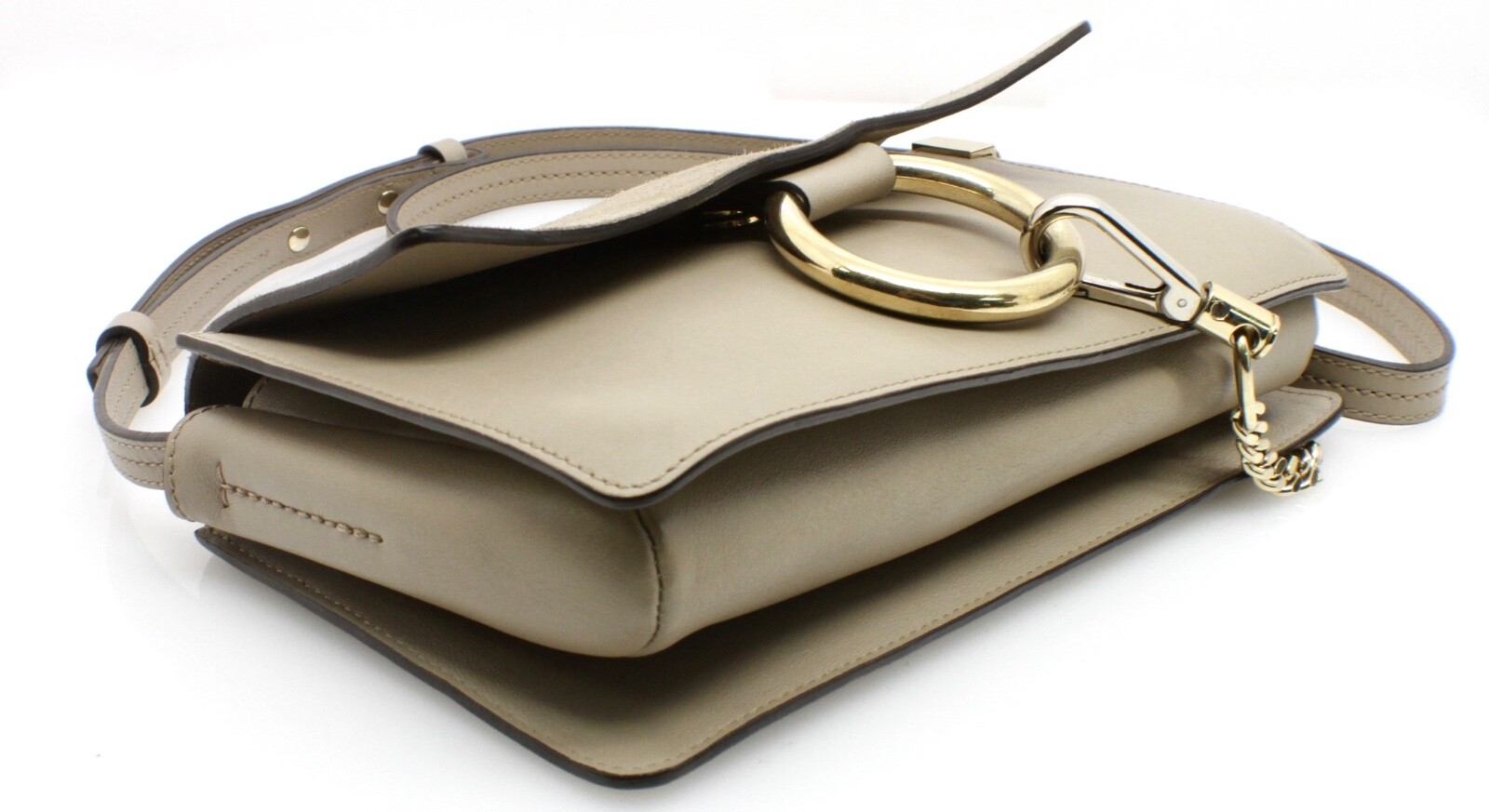 Chloe Faye Motty Grey Medium Shoulder Bag Women image 3