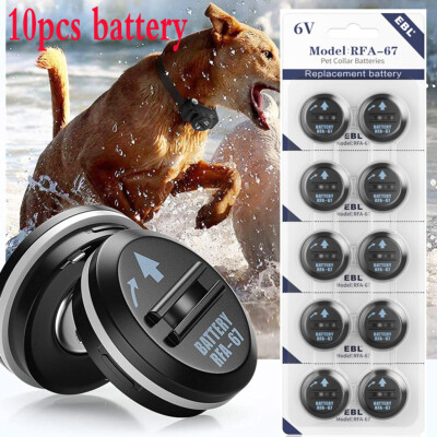 #ad EBL 10 Pack 6 Volt Pet Collar Batteries For PetSafe RFA 67 Replacement Battery $13.79