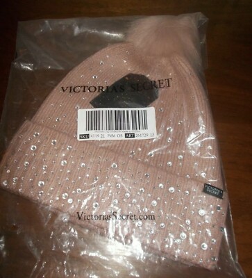 Victoria Secret Winter Angel Collection Pom-Pom Hat Holiday  display picture 3