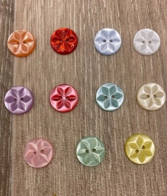 Crown Baby Star Buttons For Cardigans 11 Colours 11mm 14mm 16mm Cardigans 2 Hole