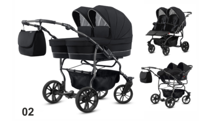 ZWILLINGSWAGEN 2 in 1 DUET GOLDSTAR - KINDERWAGEN 11 FARBEN , BREITE NUR 77  cm | eBay.de