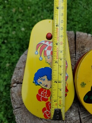 Vintage 60s US Metal Toys & Kirchoff Clicker Clown Jester