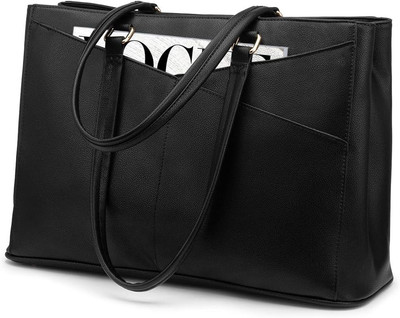 Laptop Tote Bag for Women 15.6 Inch Waterproof Leather Computer Bags Business Of