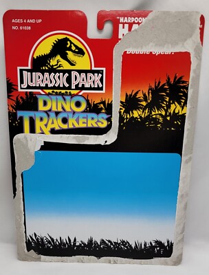 1993 KENNER Jurassic Park Dino Trackers ''Harpoon'' Harrison Figure Card Back Only