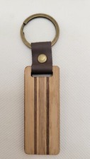 Wooden Keychain Keyring Blank.