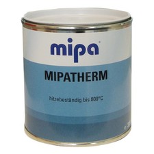 100ml Mipatherm schwarz matt <800&deg;C, hochhitzebest&auml;ndiger Auspufflack Ofenlack
