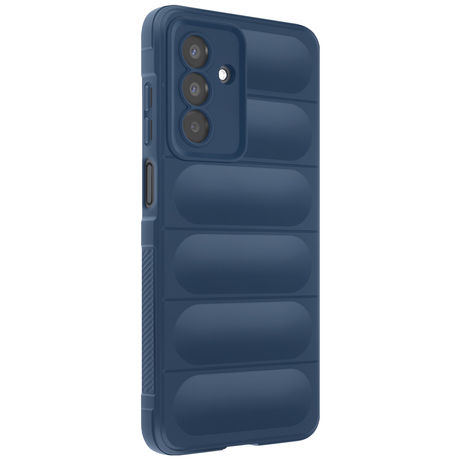 Coque silicone Galaxy A17 antichoc Avizar bleu avec texture antidérapante