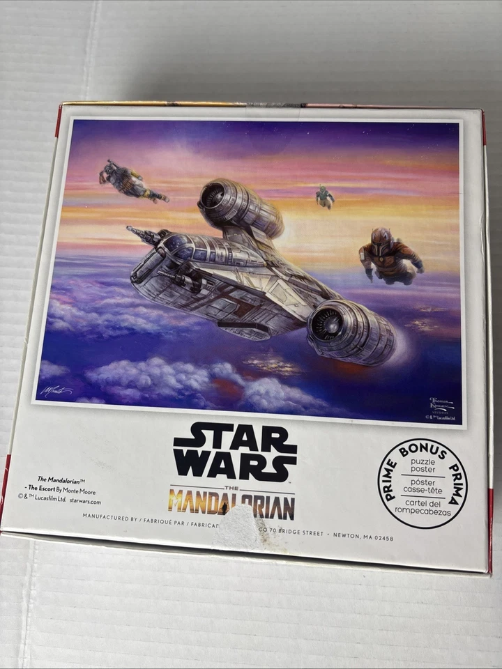 Rompecabezas Thomas Kinkade Star Wars Mandalorian The Escort Ship 550 piezas NUEVO Foto 4 de 4
