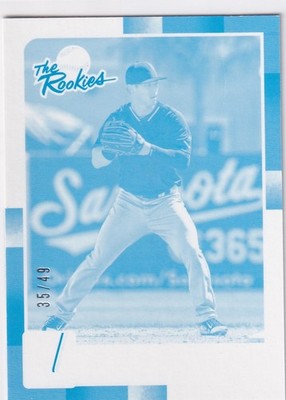 ROBERT REFSNYDER /49 DONRUSS ROOKIE TEST PROOF CYAN RC YANKEES #TR4 2016 PANINI