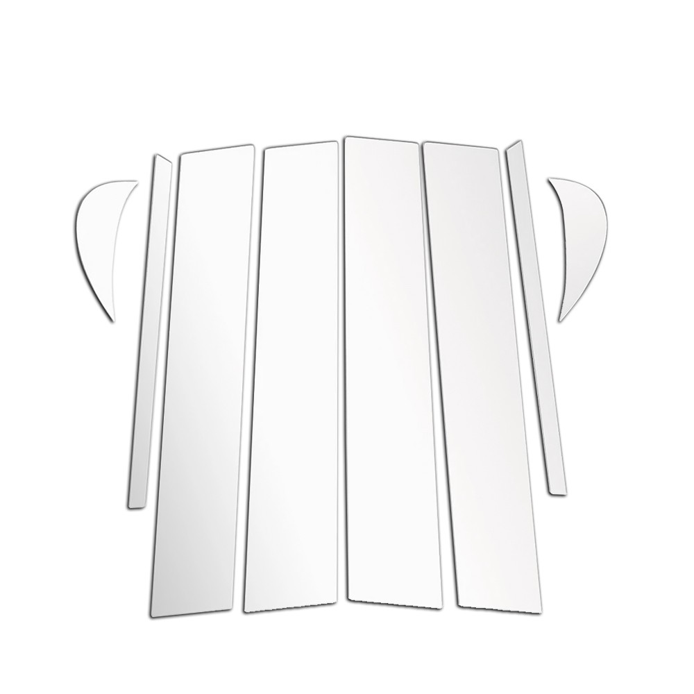 8pcs Chrome Window Pillars Post Cover Trim For Toyota Camry 2018-2021 2022 2023