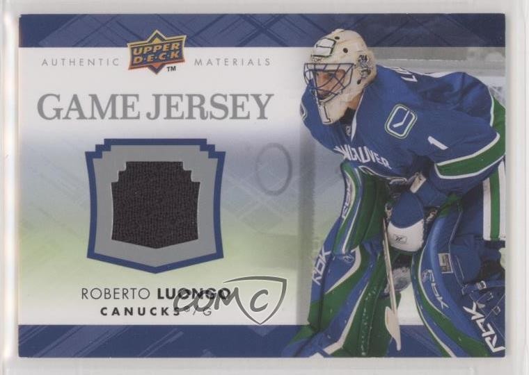Roberto Luongo #GJ2-RL 2007-08 Upper Deck Hockey Game Jersey Patches