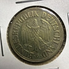 1950 Germany 1 Deutsche Mark  Coin West & Unified T478