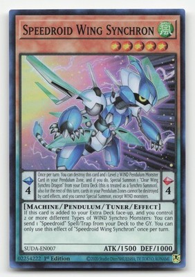 Yu-Gi-Oh! SUDA-EN007 Speedroid Wing Synchron Super Rare