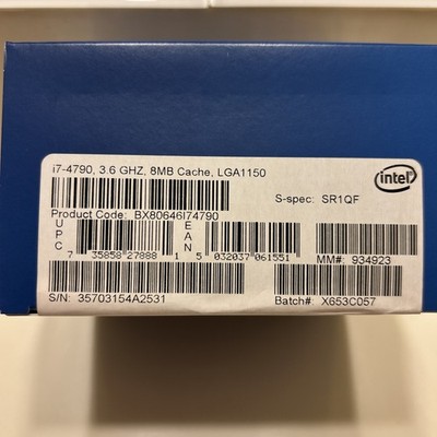 Intel Core i7-4790 Processor (4 GHz, 4 Cores, LGA 1156