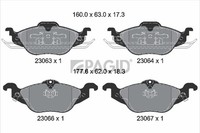 Bremsbelagsatz BremsklöTze FüR Opel Astra G CC F48_ F08_ T98 F35_ F67 F69_